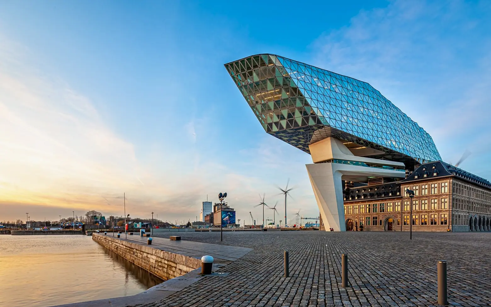 Harbor master's office, the port of antwerp and house of the port