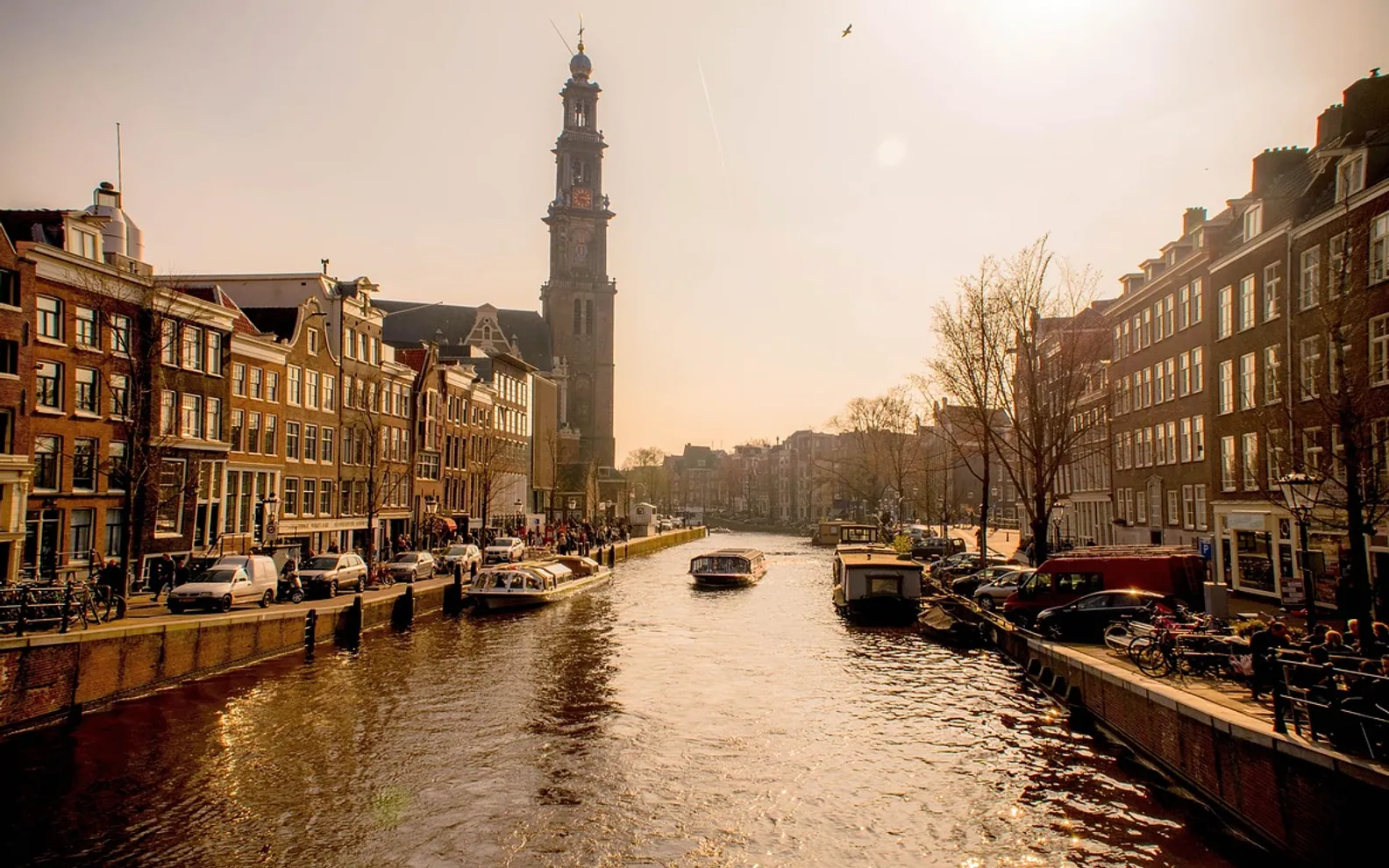 Amsterdam, sunny and canal