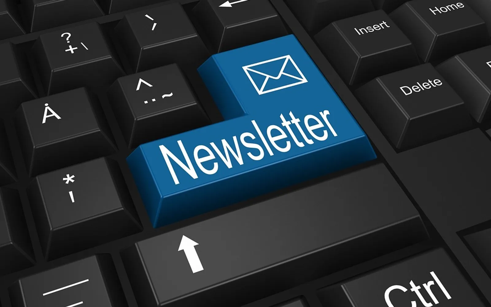 Newsletter, keyboard and send